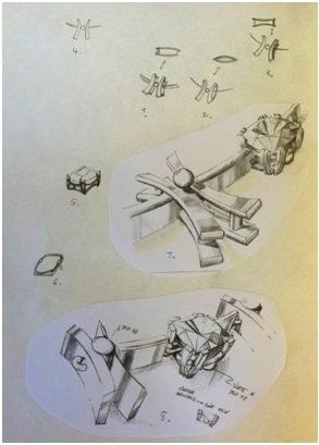 Torii Necklace Masterpiece Engineering Sketch