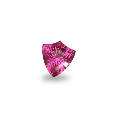 Concave Kite Shape, 'Concave Brilliant' Cut Pink Tourmaline