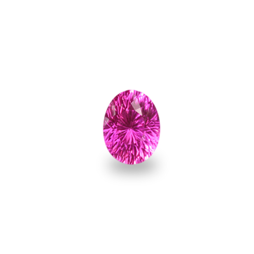 Oval 'Concave Brilliant' Cut Pink Sapphire