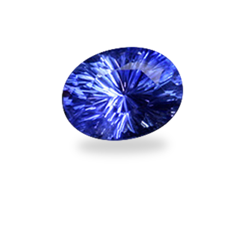 Oval 'Concave Brilliant' Cut Blue Sapphire