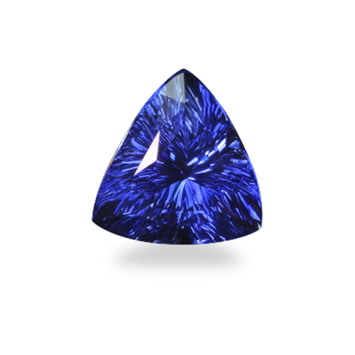 Triangular Cushion Shape, 'Concave Brilliant' Cut Blue Sapphire