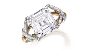 Sotheby’s Auction Gold, Platinum and Diamond Ring