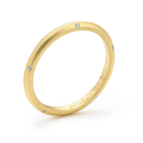 Yellow Gold Band, 'Contour Collection'