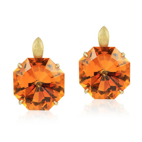 Citrine 'Origami' Earrings