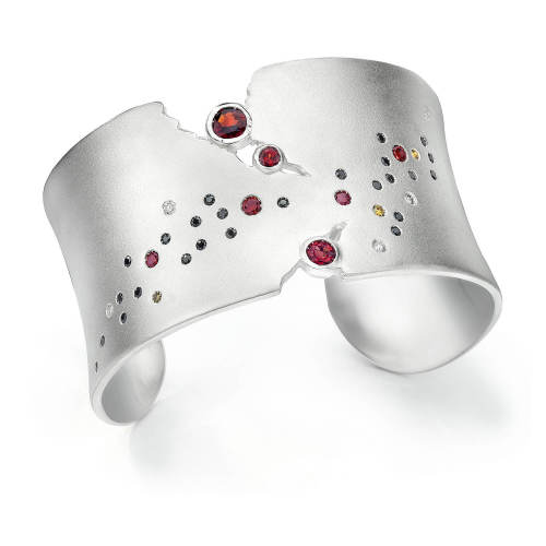 Night Sky Antares Cuff with Mixed Colored Stones