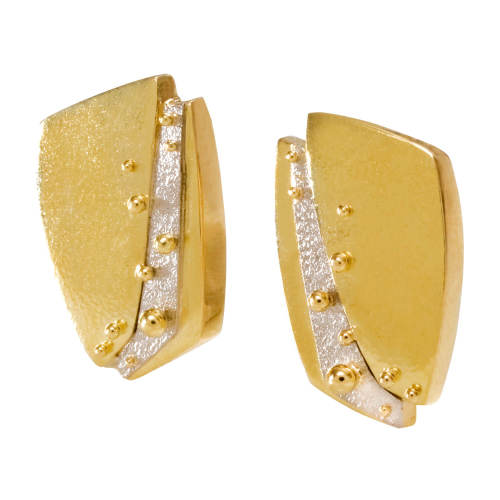 Palladium & Gold Earrings