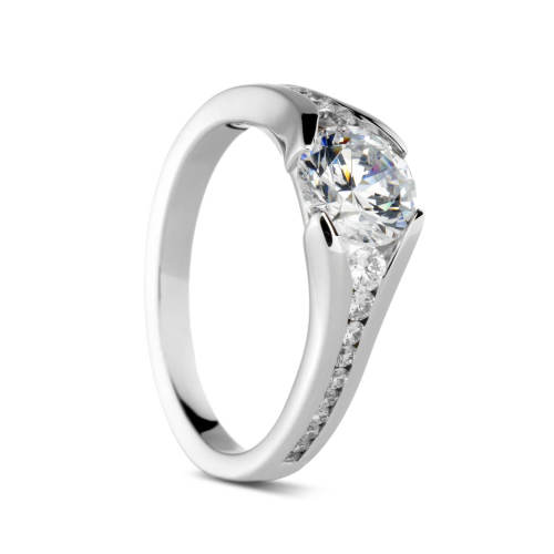 Split Semi-Mount Engagement Ring