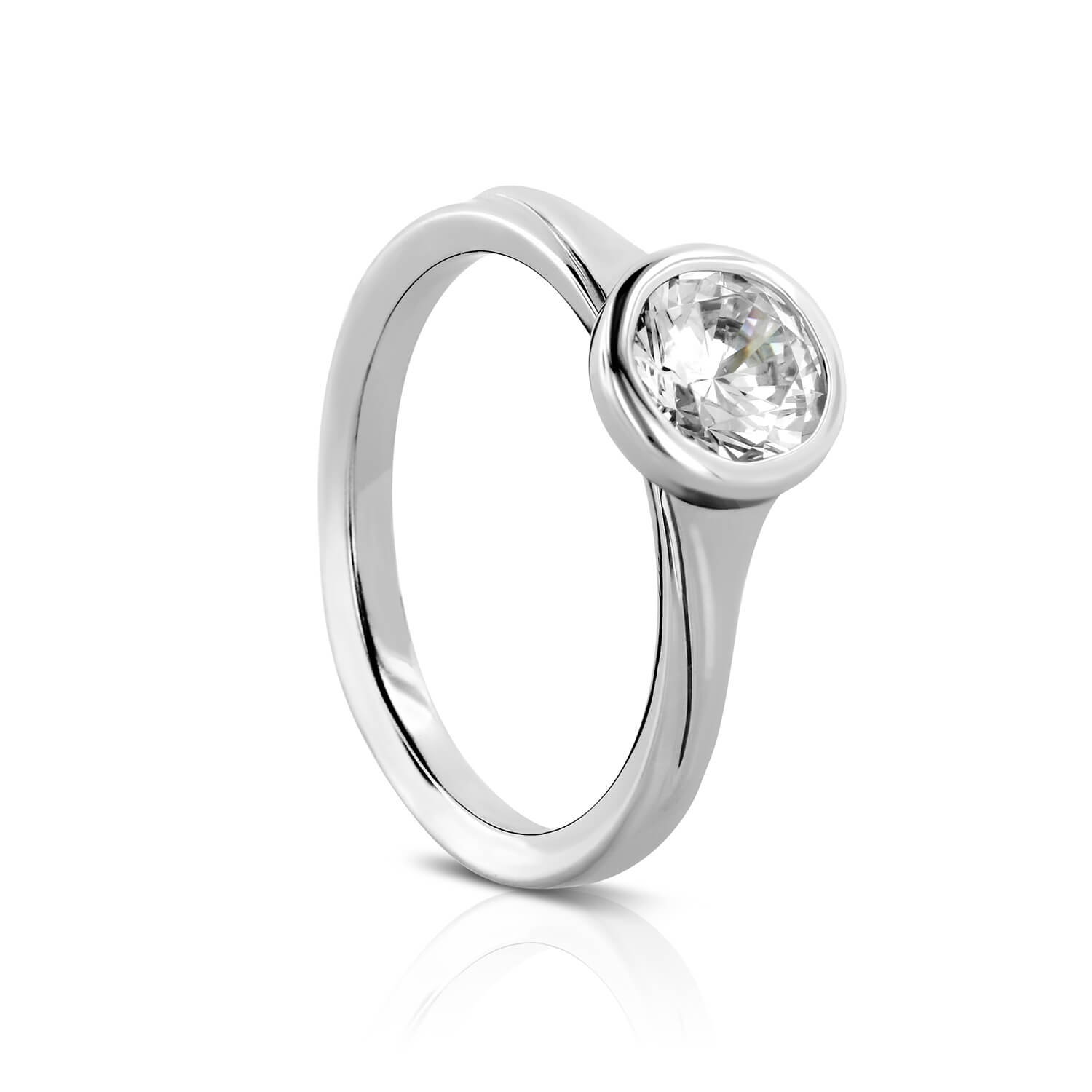 Full Bezel Semi-Mount Engagement Ring - Farlang