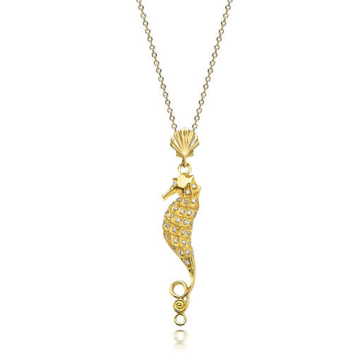 Double Sided Seahorse Pendant