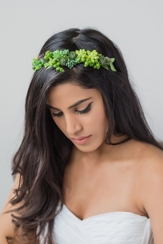 Succulent Tiara by PassionFlowerMade