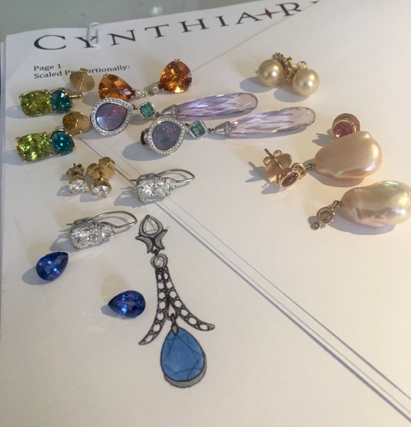 Cynthia Renee sapphire earrings Yearout