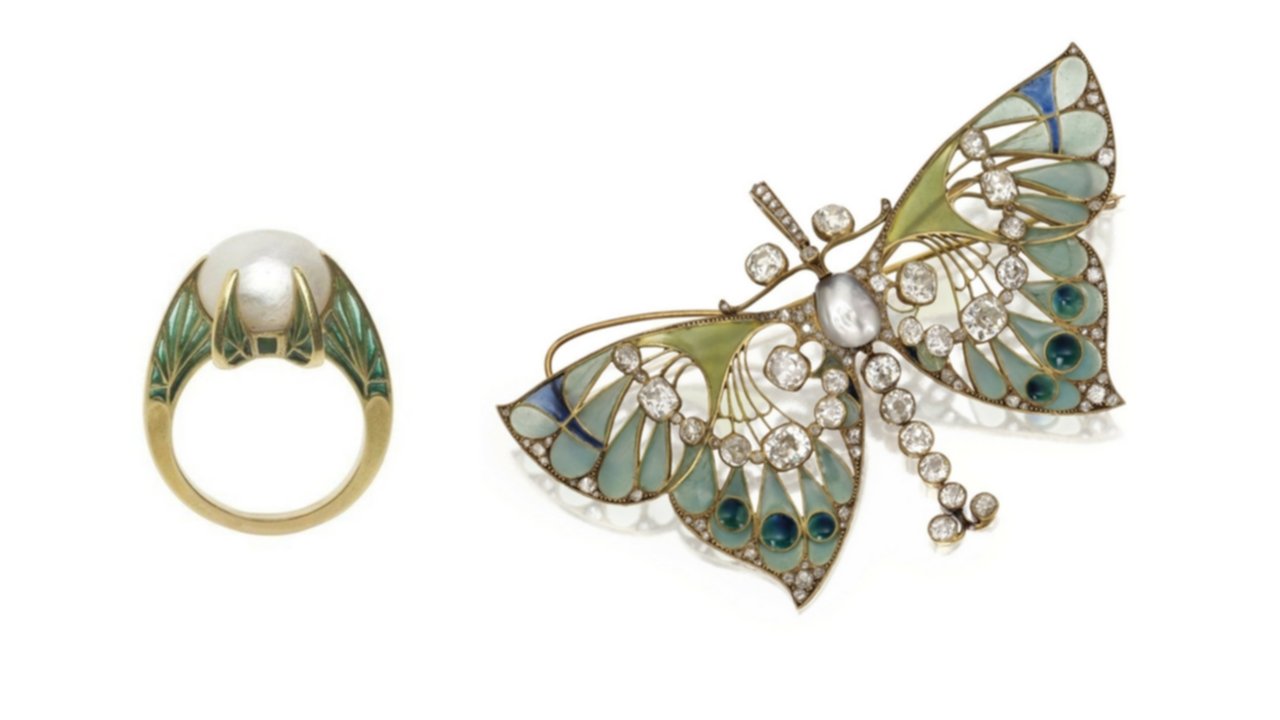 art nouveau, enamel, lalique, vever