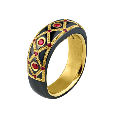 Knightsteel Ruby Ring